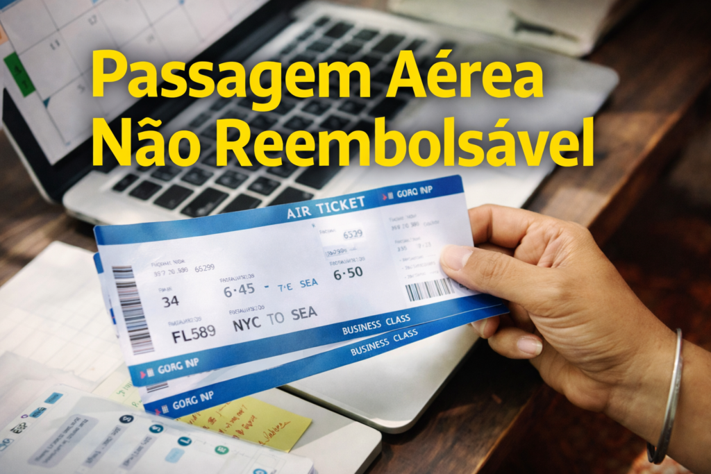 passagem aérea não reembolsável