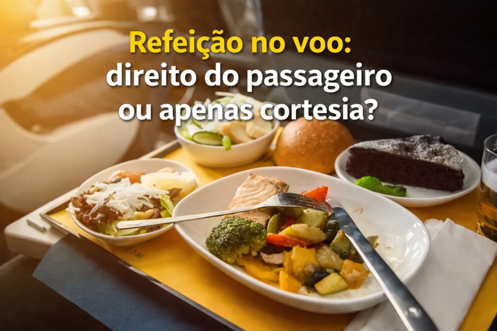 refeição no voo