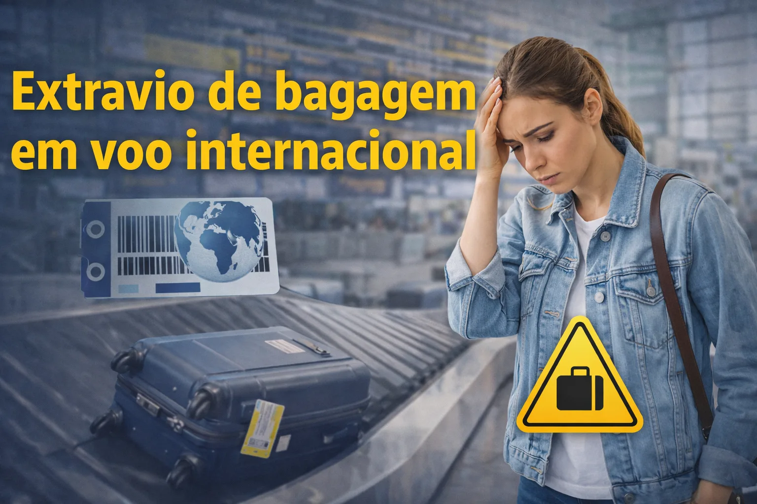 Extravio de bagagem em voo internacional: o que fazer