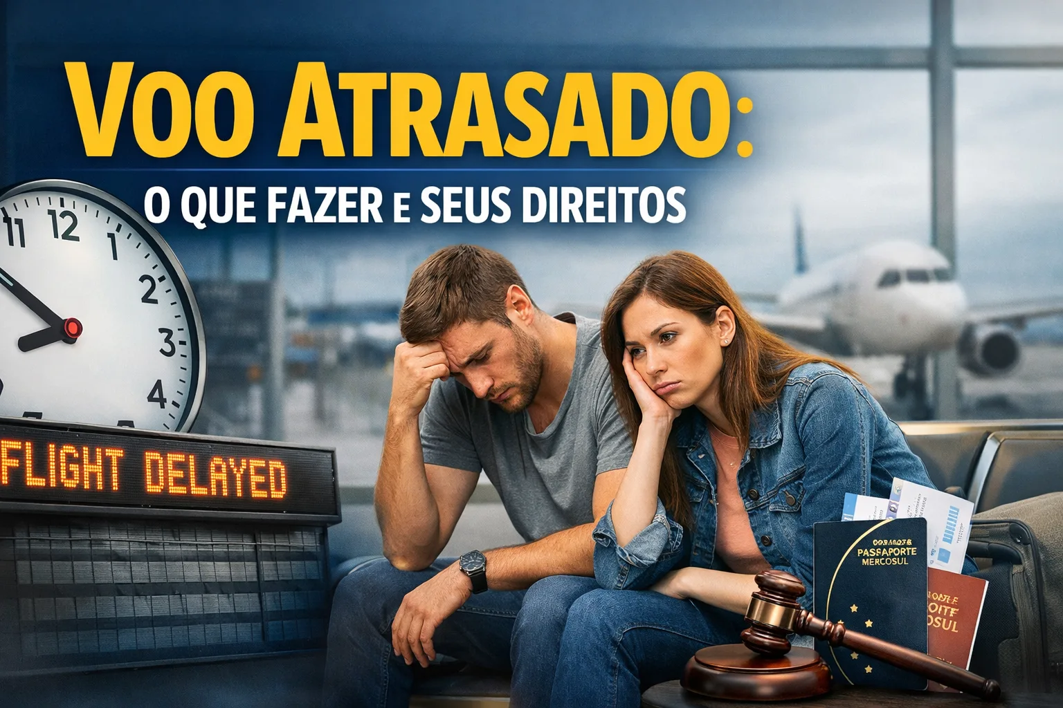 Voo atrasado: o que fazer e quais são seus direitos